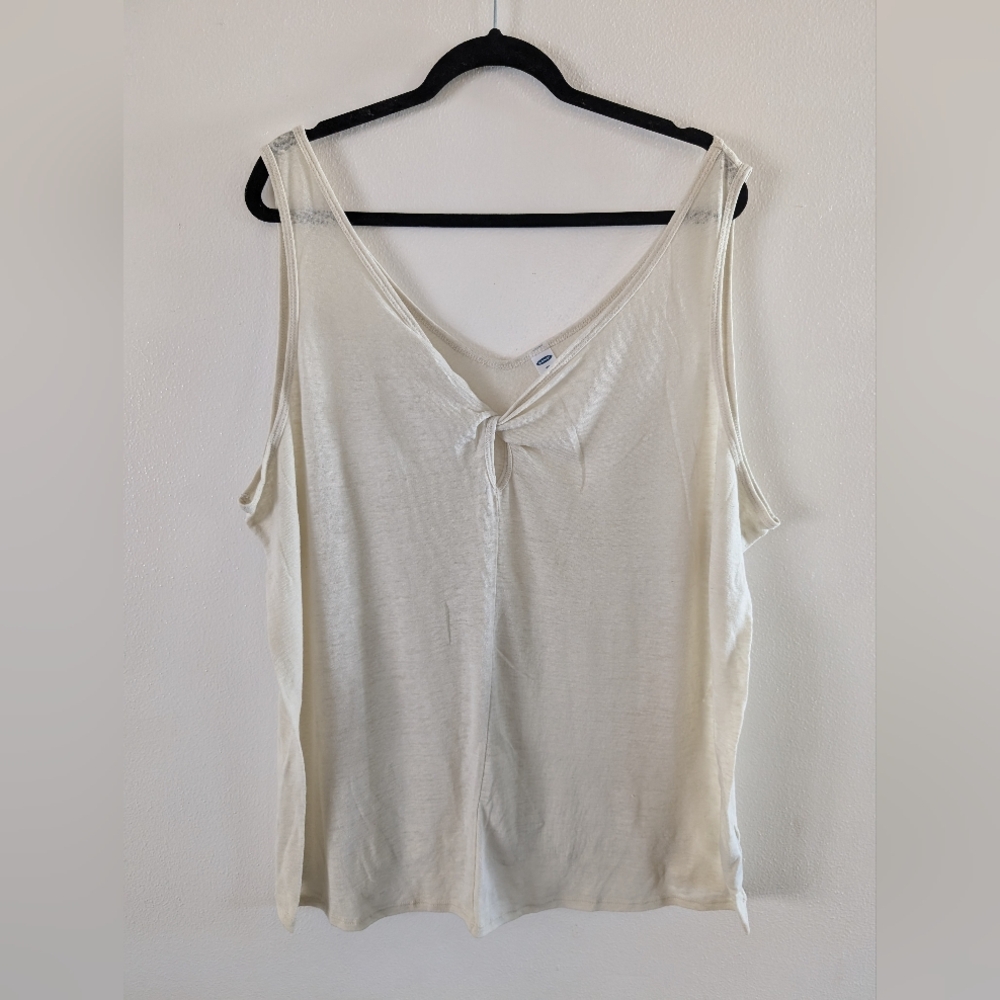 Women's Plus Size Old Navy Brand Tank- Off-white/Cream Color- Size XXL Tall